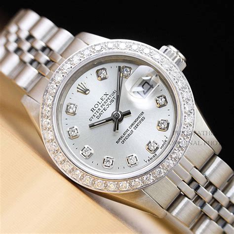 silver rolex women watch|Rolex watch with price.